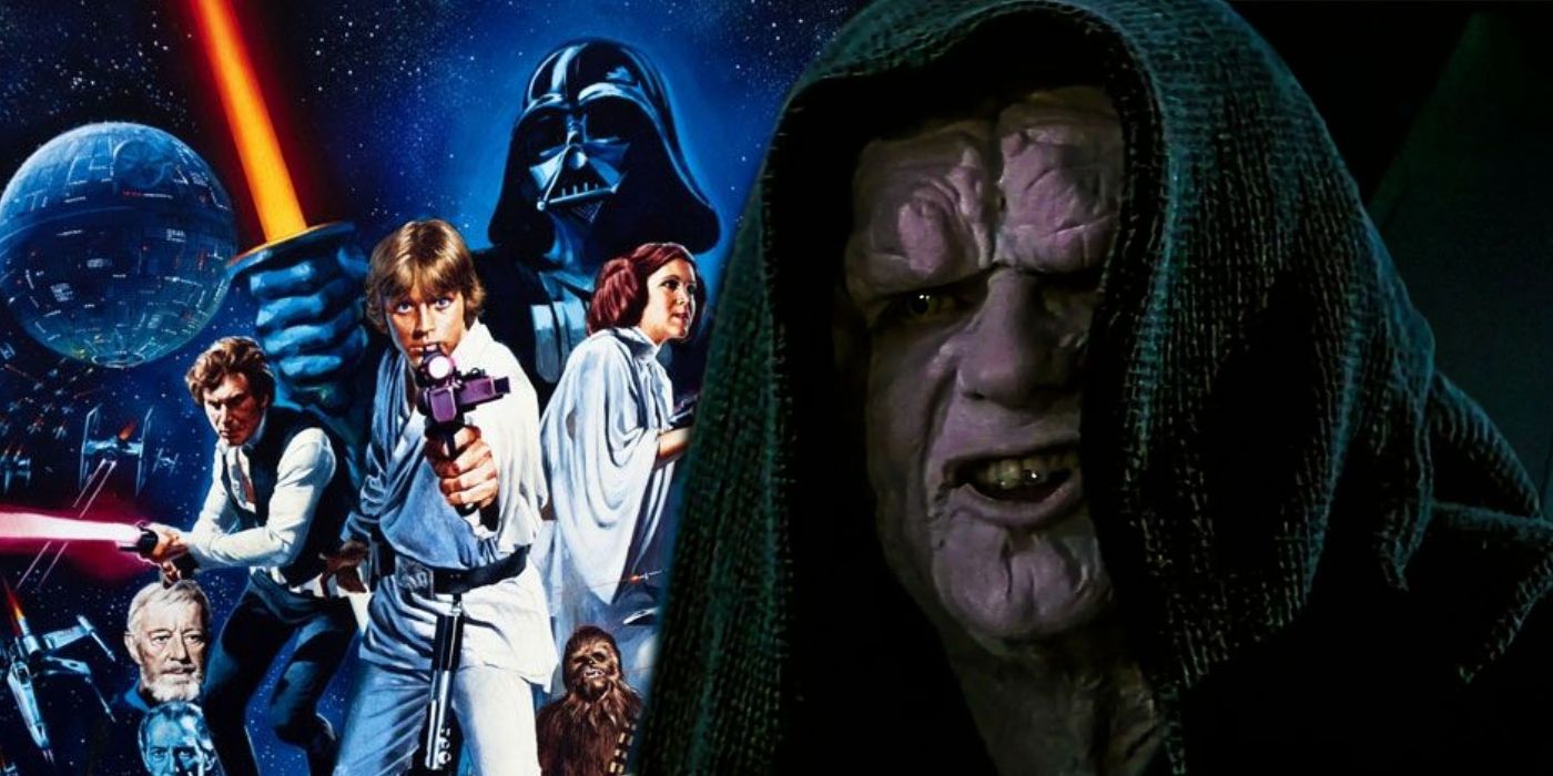Star Wars original poster with Emperor Palpatine.