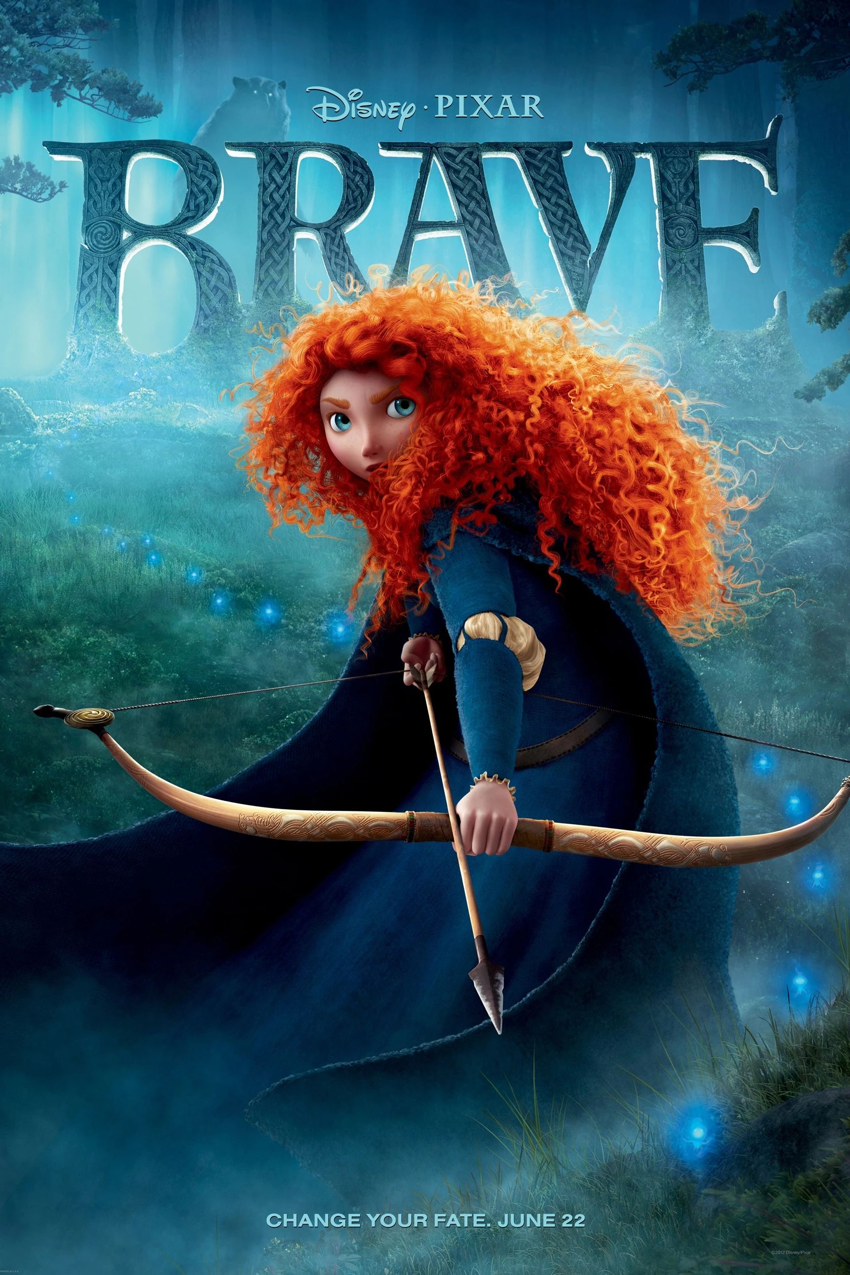 Brave Pixar Movie Poster
