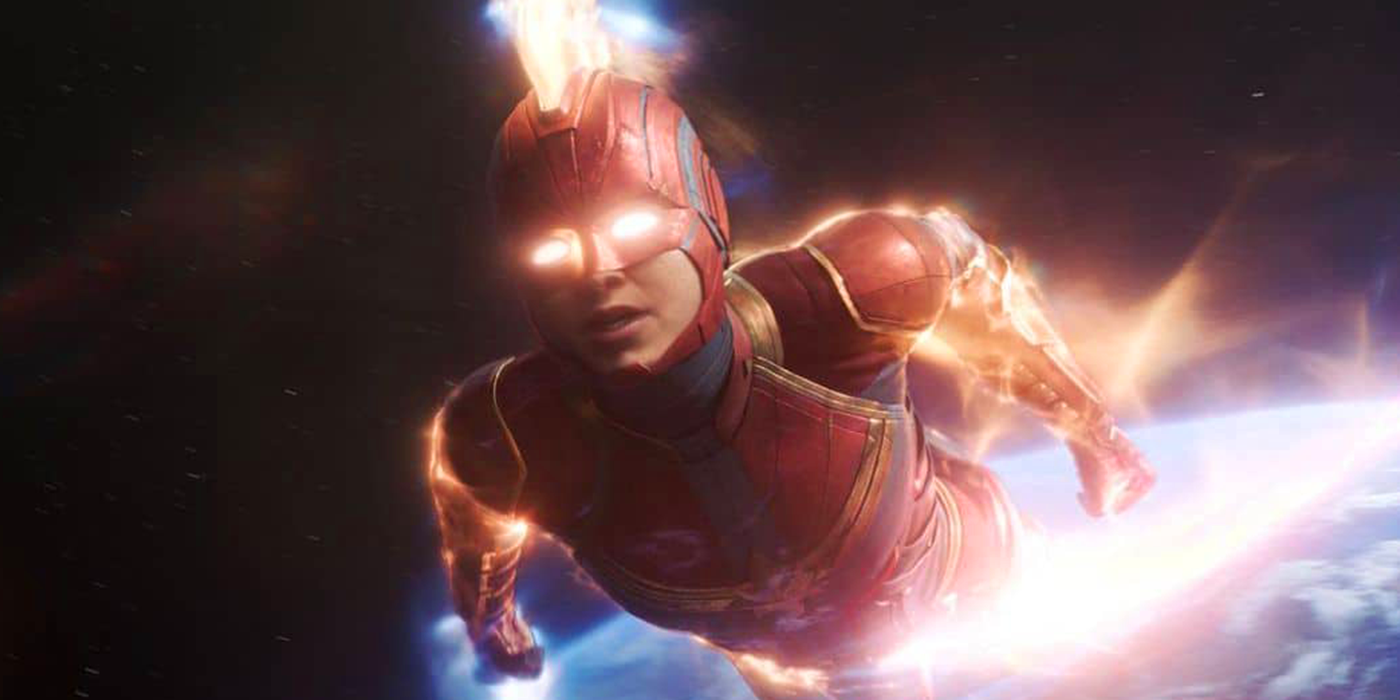captain marvel flying in the mcu