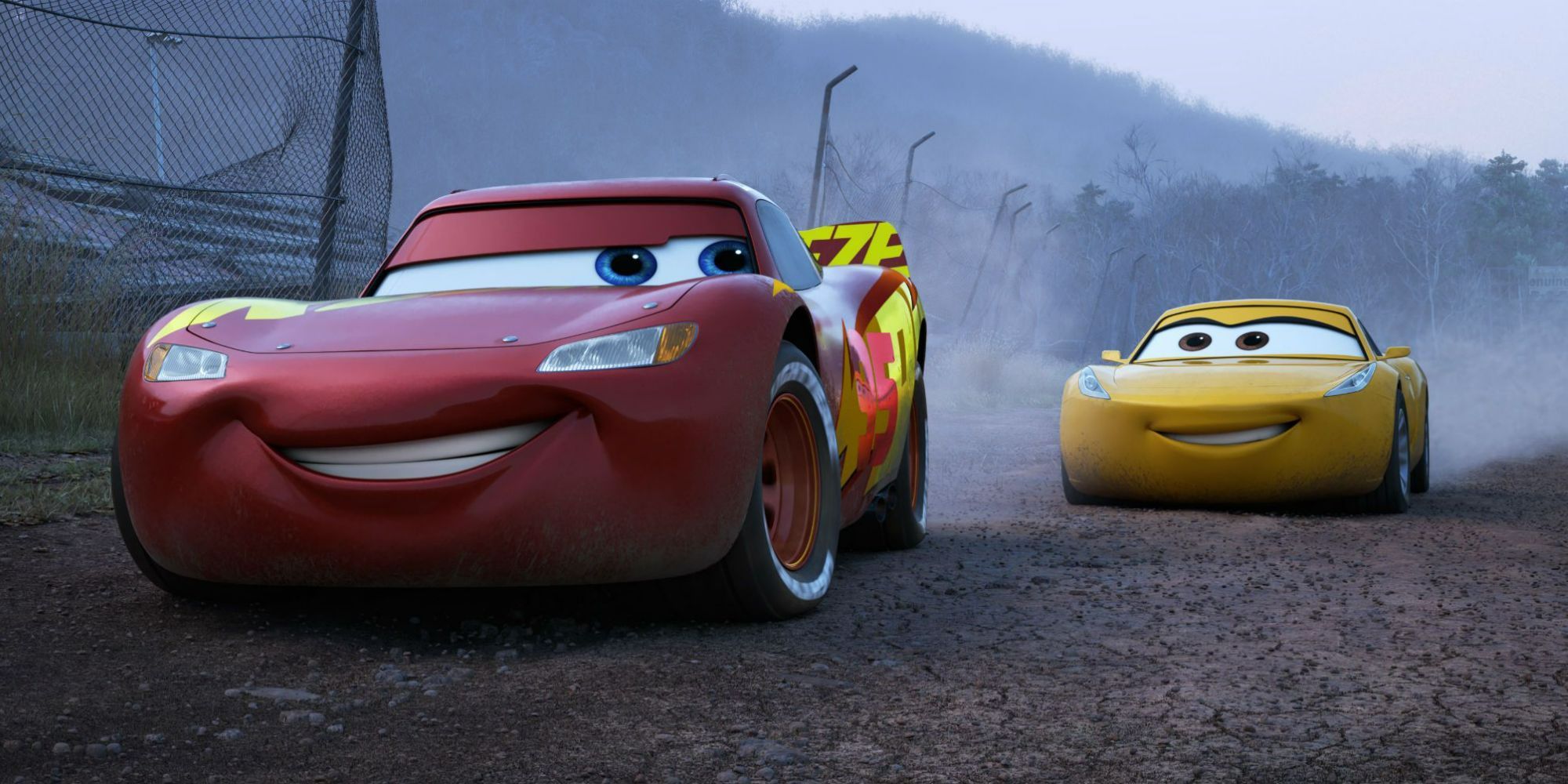 Lightning McQueen and Cruz Ramirez in Cars 3.