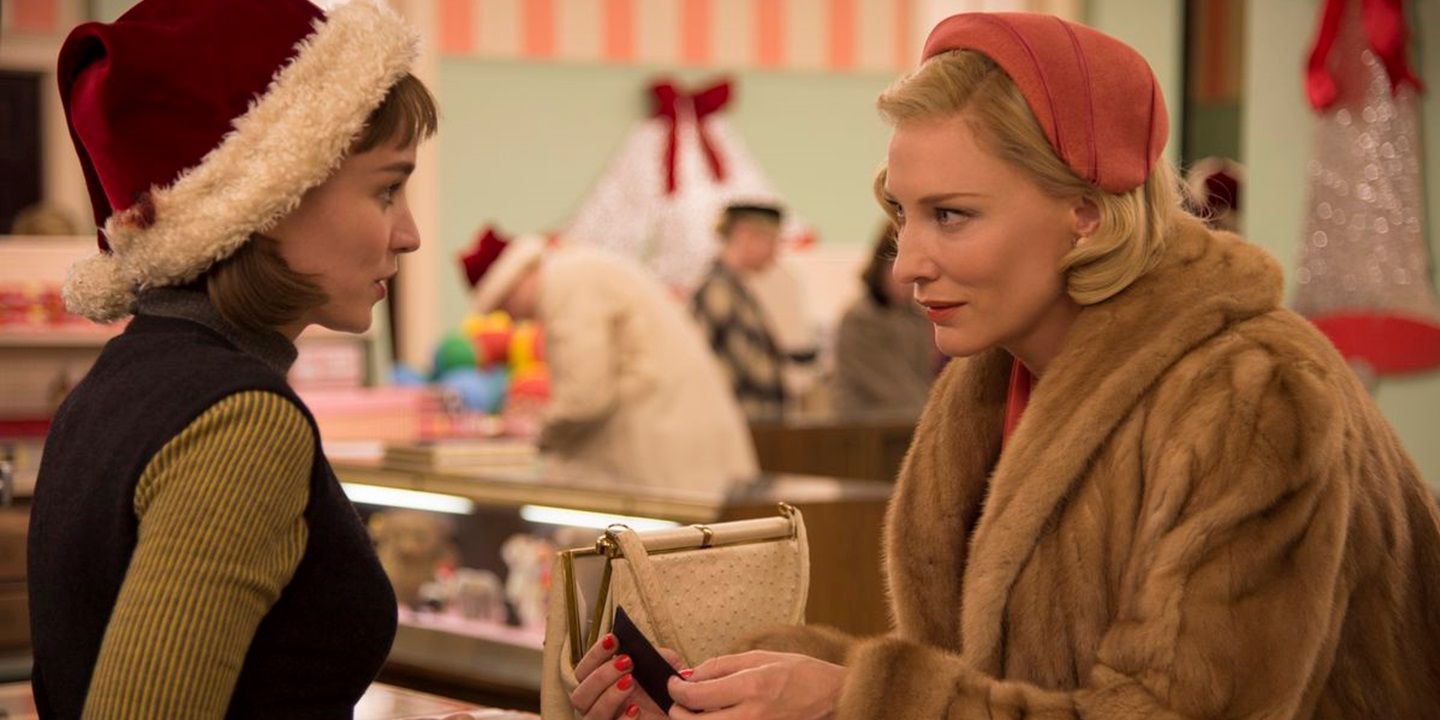 Cate Blanchett talks to Rooney Mara in Carol