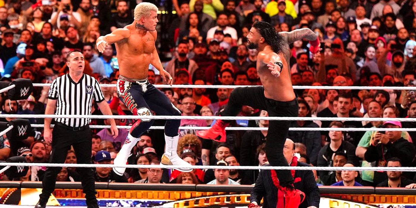 Cody Rhodes Roman Reigns WrestleMania