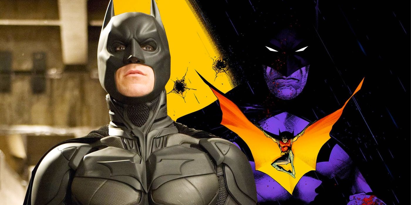 Collage Image With DC Universe Batman and Christian Bale Dark Knight