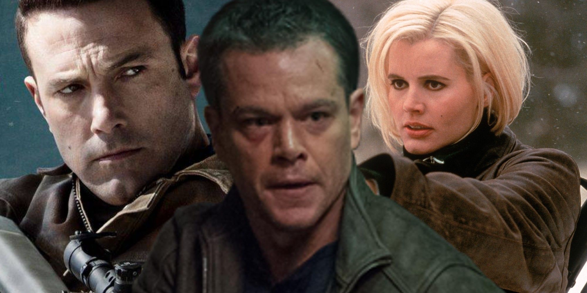 Collage of Ben Affleck, Matt Damon and Geena Davis
