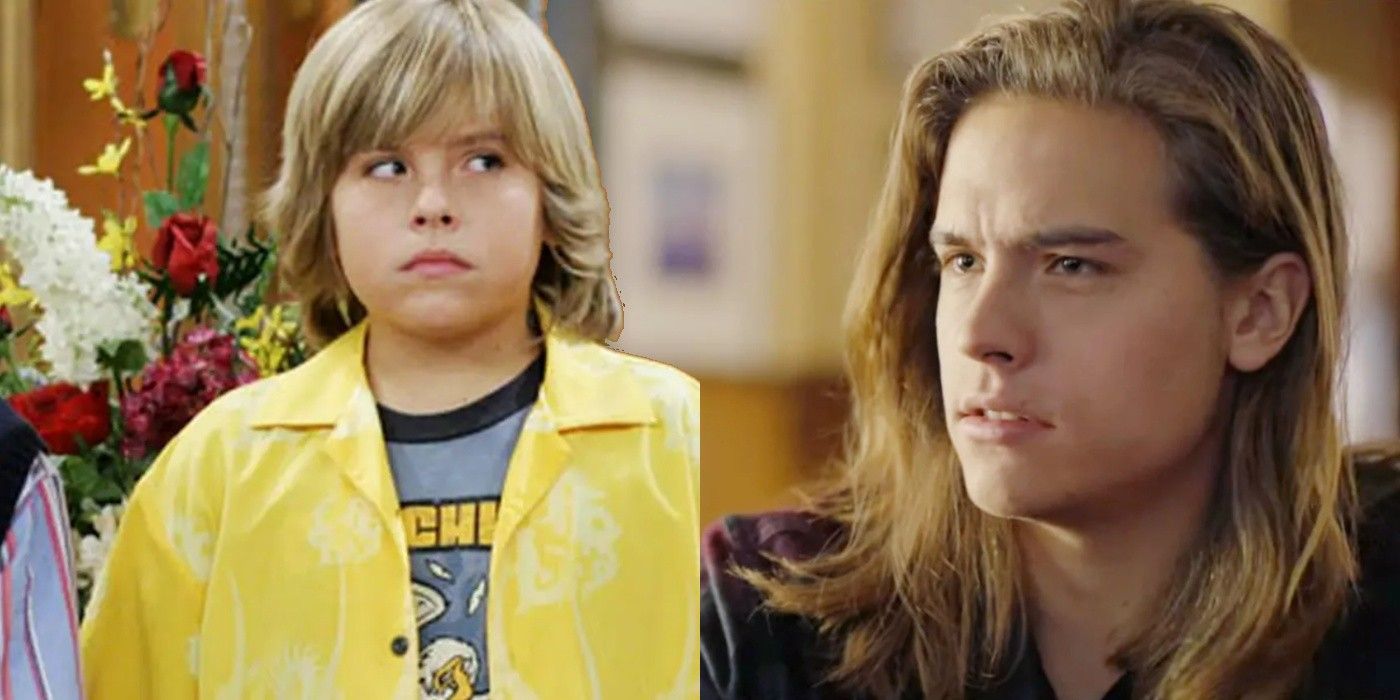 Collage of Dylan Sprouse in The Suite Life of Zack and Cody and Banana Split