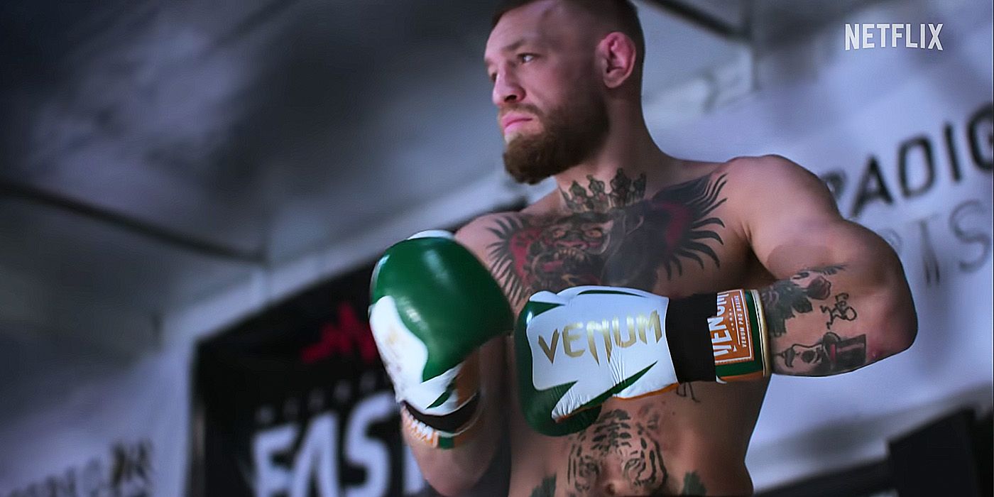 Conor boxing in McGregor Forever