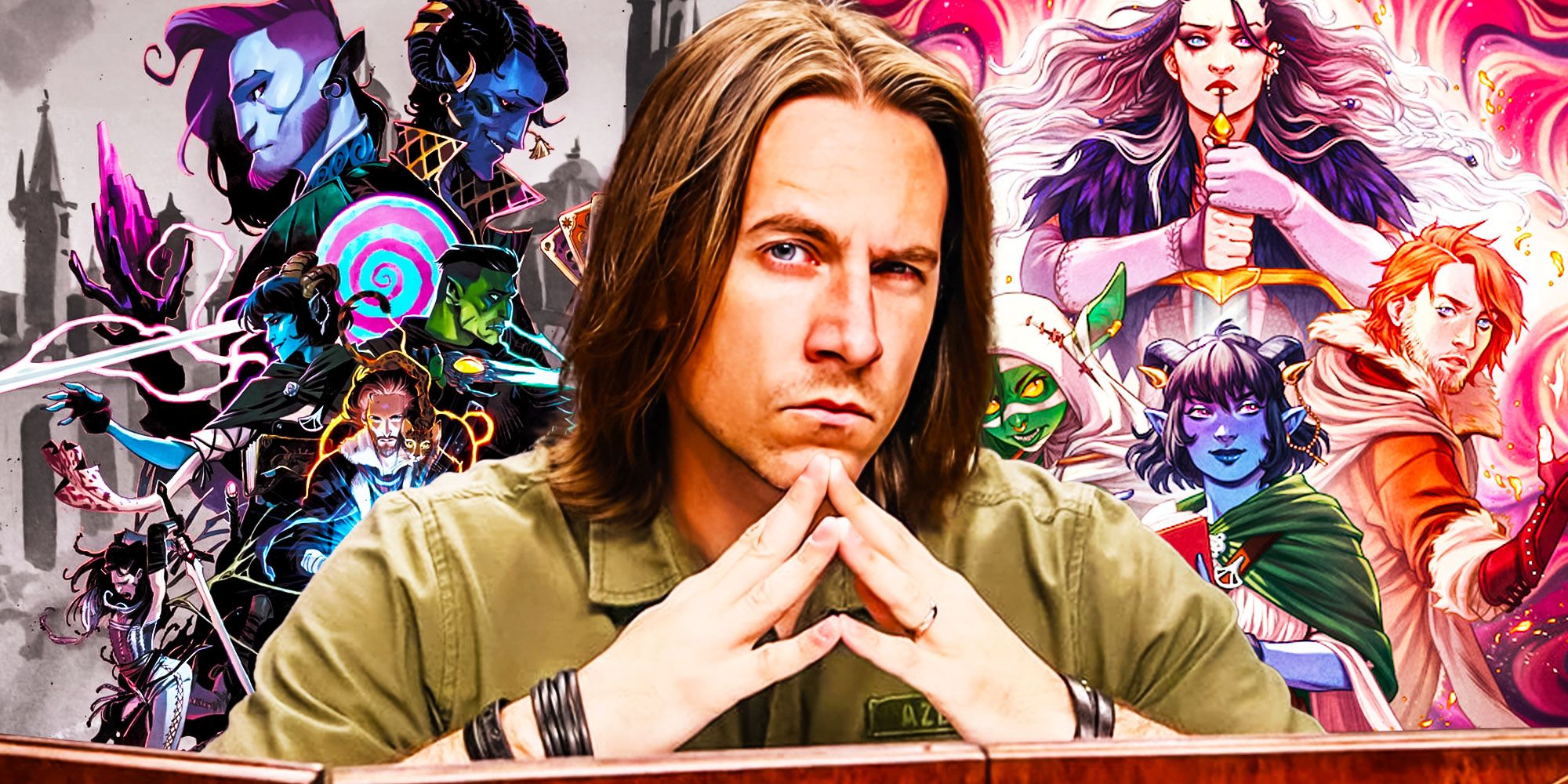 Critical Role&rsquo;s Matt Mercer and Dungeons and dragons art