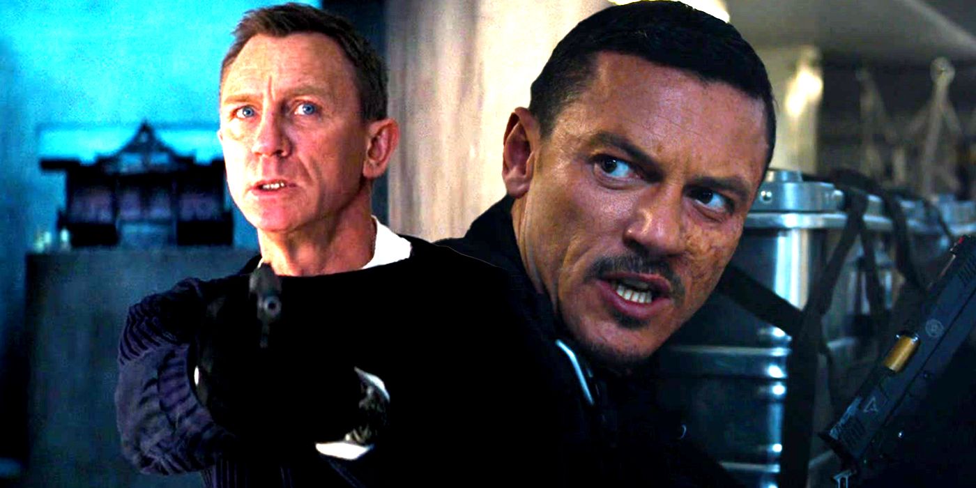 Daniel Craig in No Time to Die and Luke Evans in The Fate of the Furious