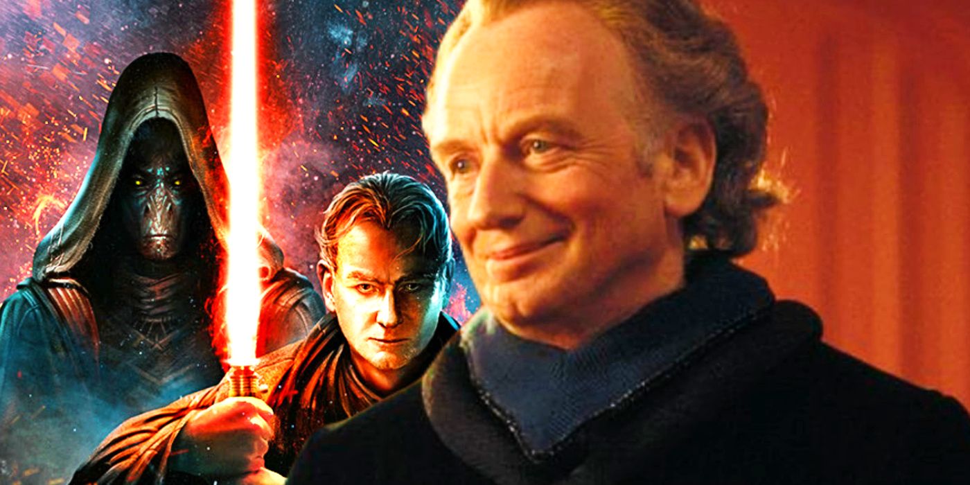 Darth Plagueis, young Palpatine, and Palpatine in The Phantom Menace.