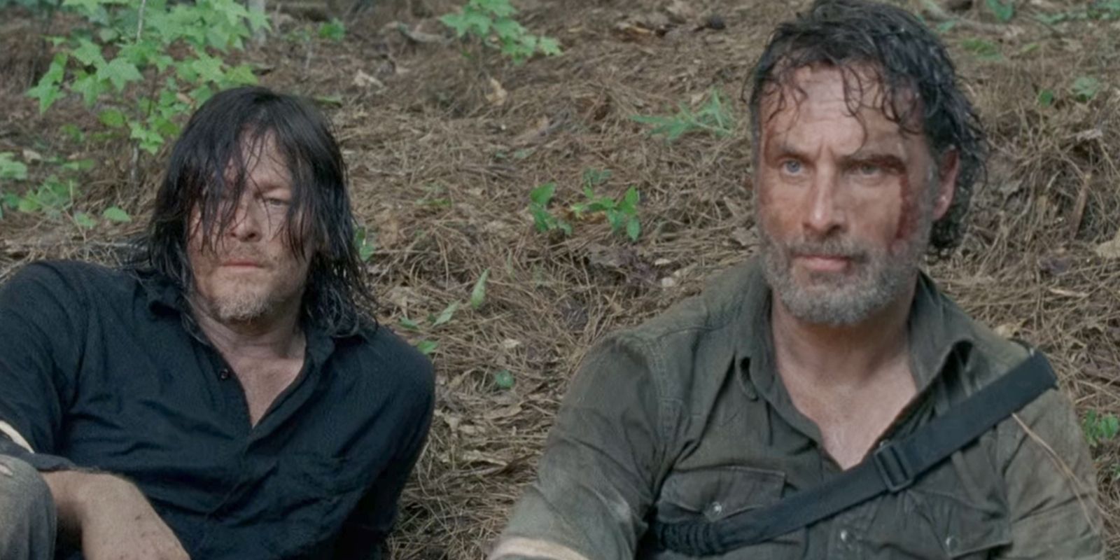Daryl y Rick en The Walking Dead