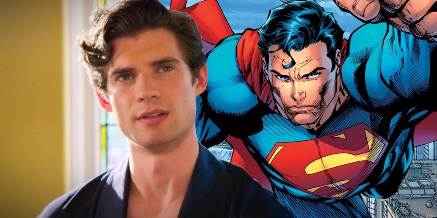 David Corenswer y Superman de un cómic de DC