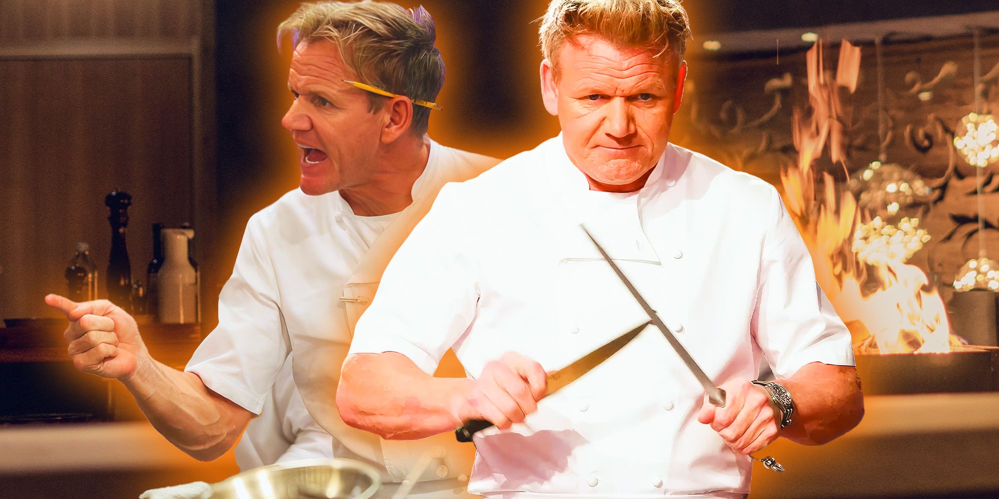 Gordon Ramsay Kitchen Nightmares honing knives