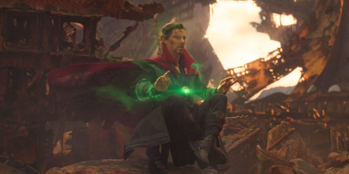 Dr. Strange on Titan in Avengers: Infinity War