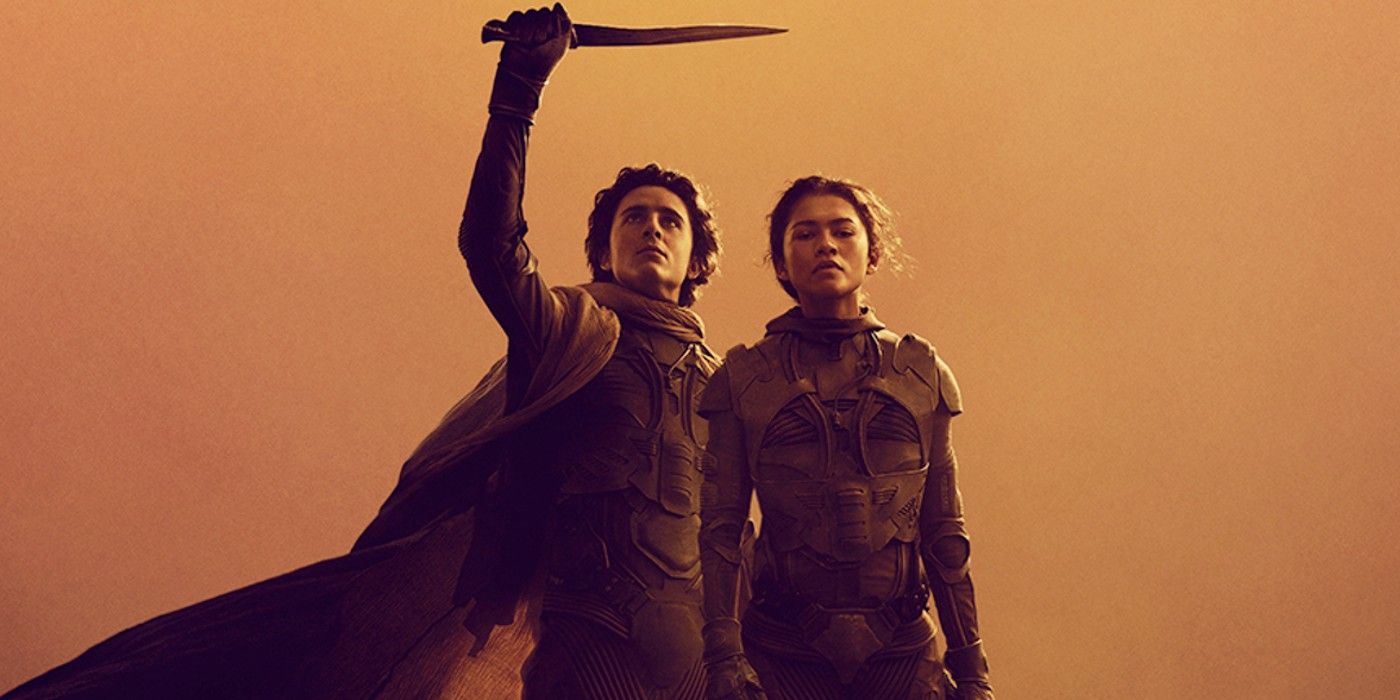 Paul Atreides y Chani en un póster de Dune Part Two