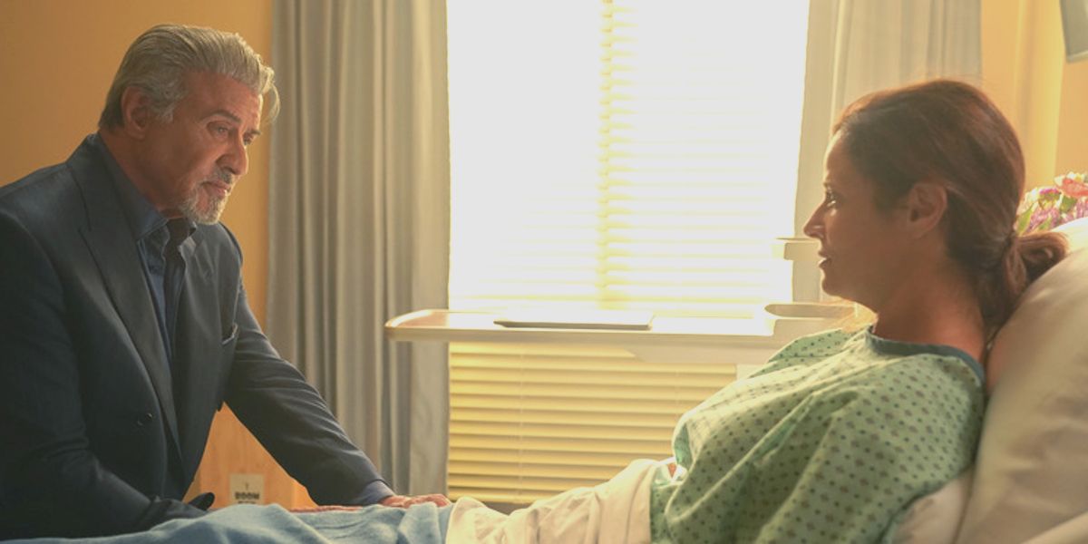 Dwight visitando Stacy no hospital em Tulsa King