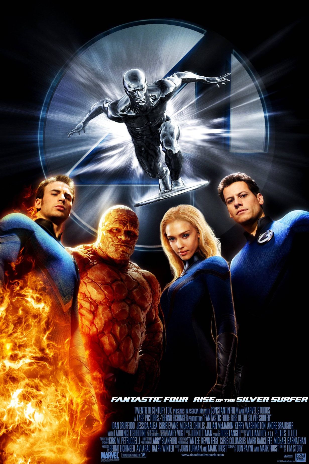 Fantastic Four Rise of the silver Surfer Movie Poster