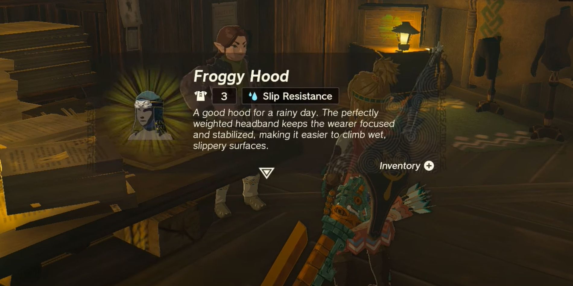 Final piece of Froggy Armor Zelda Tears of the kingdom