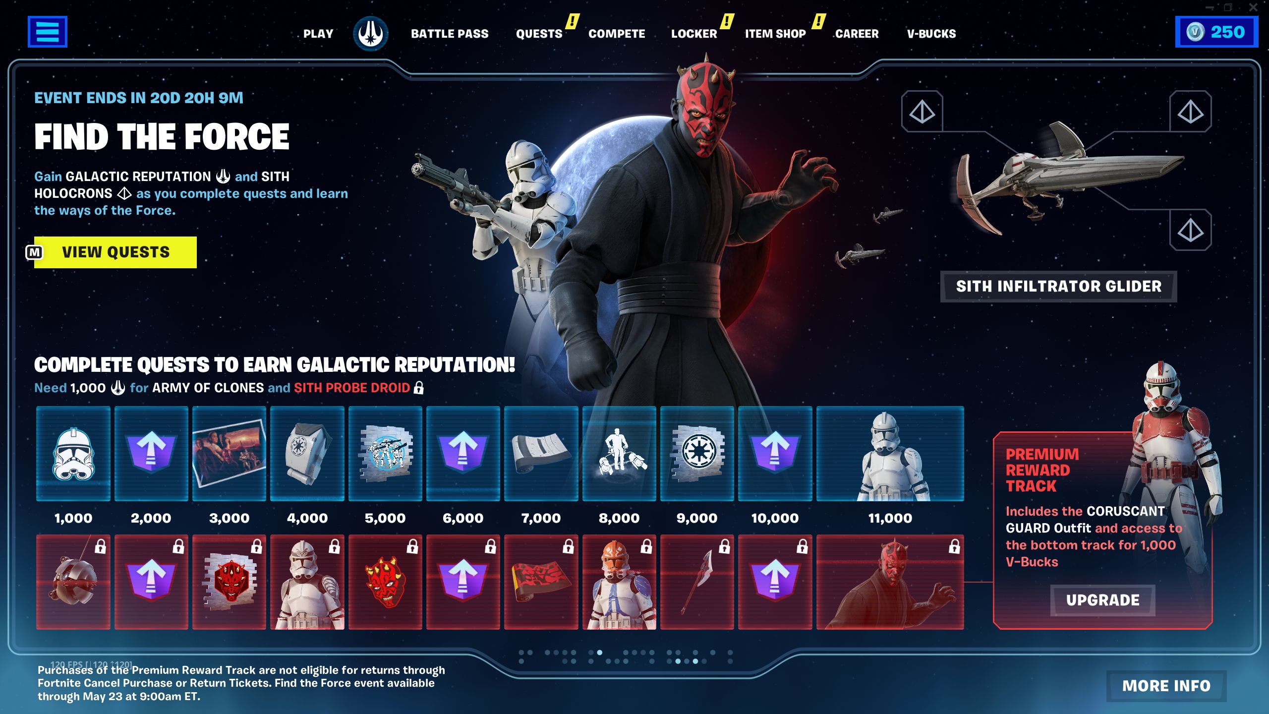 Fortnite Find The Force All Event Rewards Overview