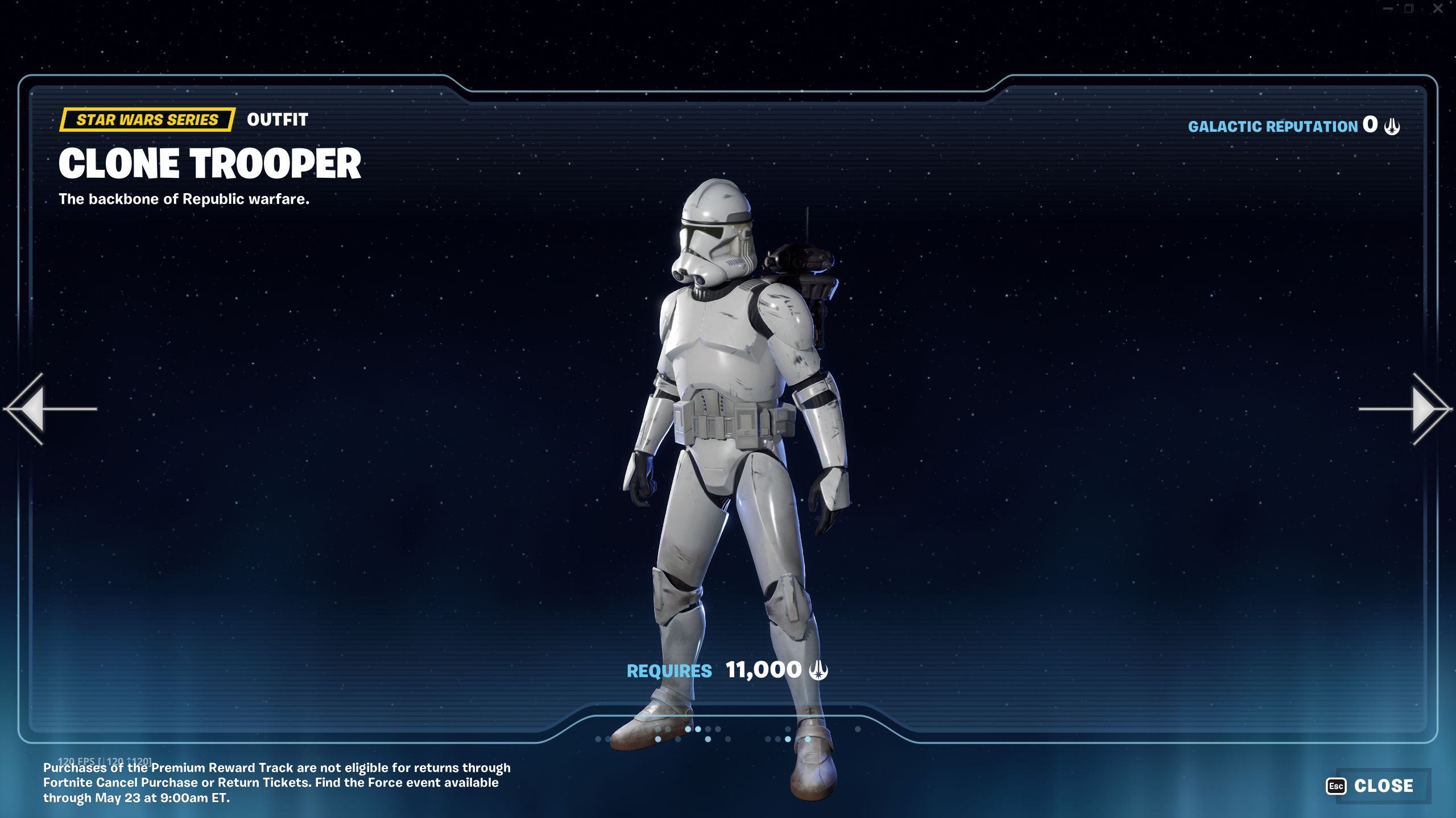 Fortnite Find The Force Star Wars Clone Trooper Outfit