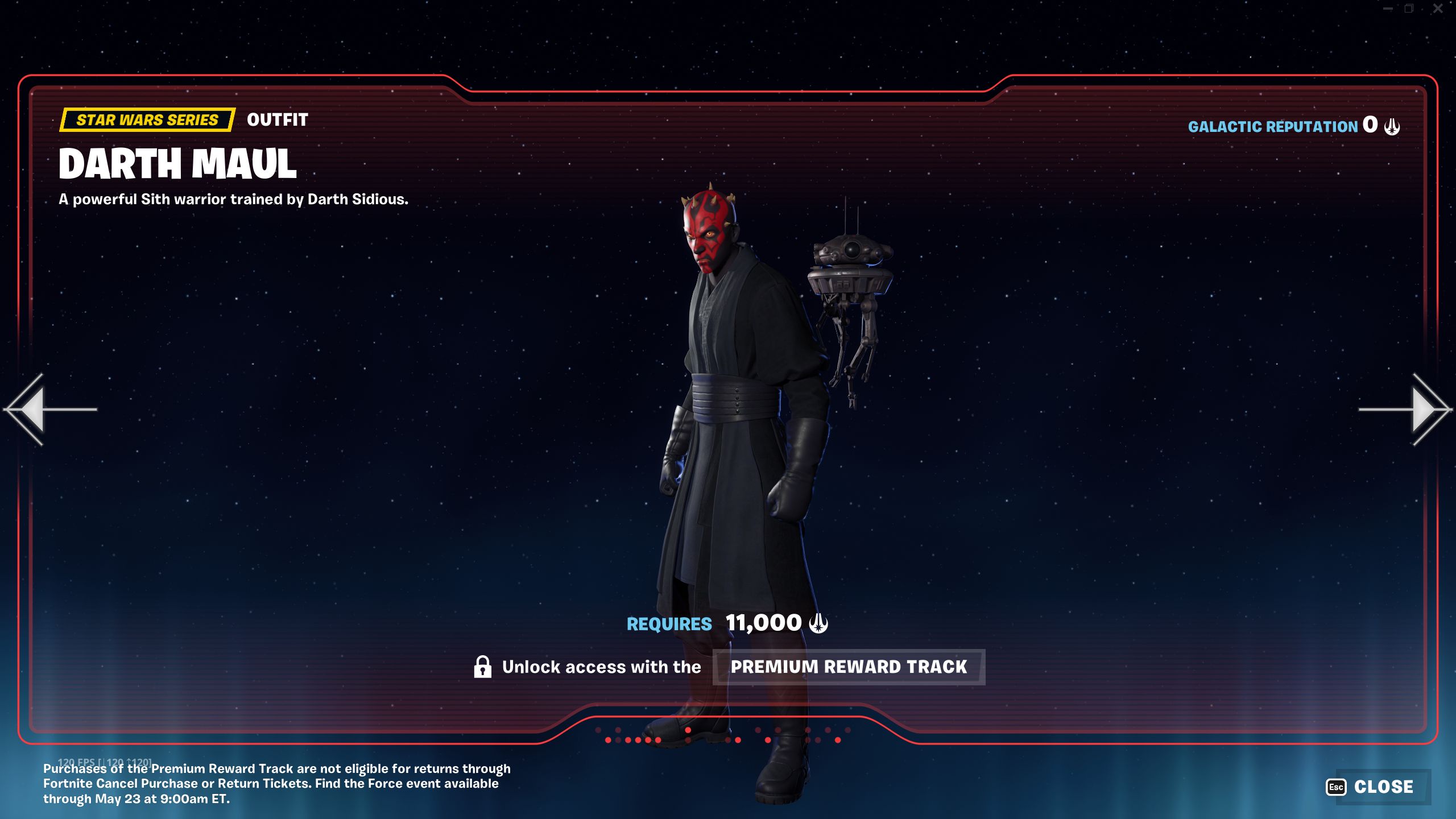 Fortnite Find The Force Star Wars Crossover Darth Maul Outfit