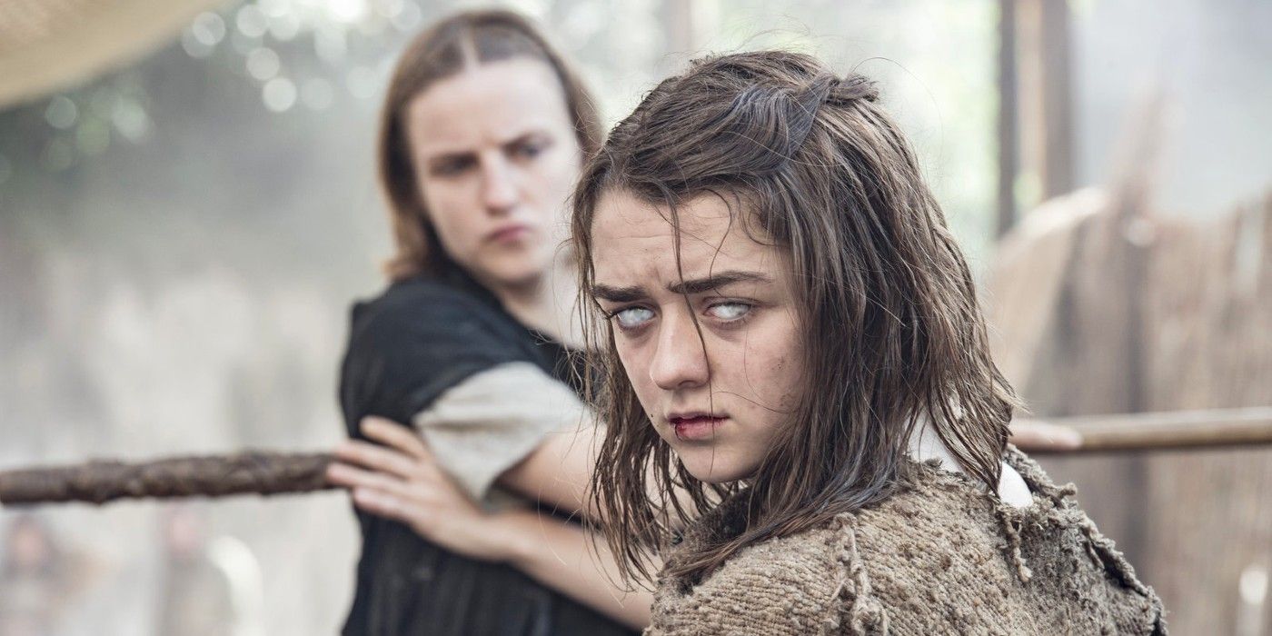 Blind Arya and the Waif in Game of Thrones