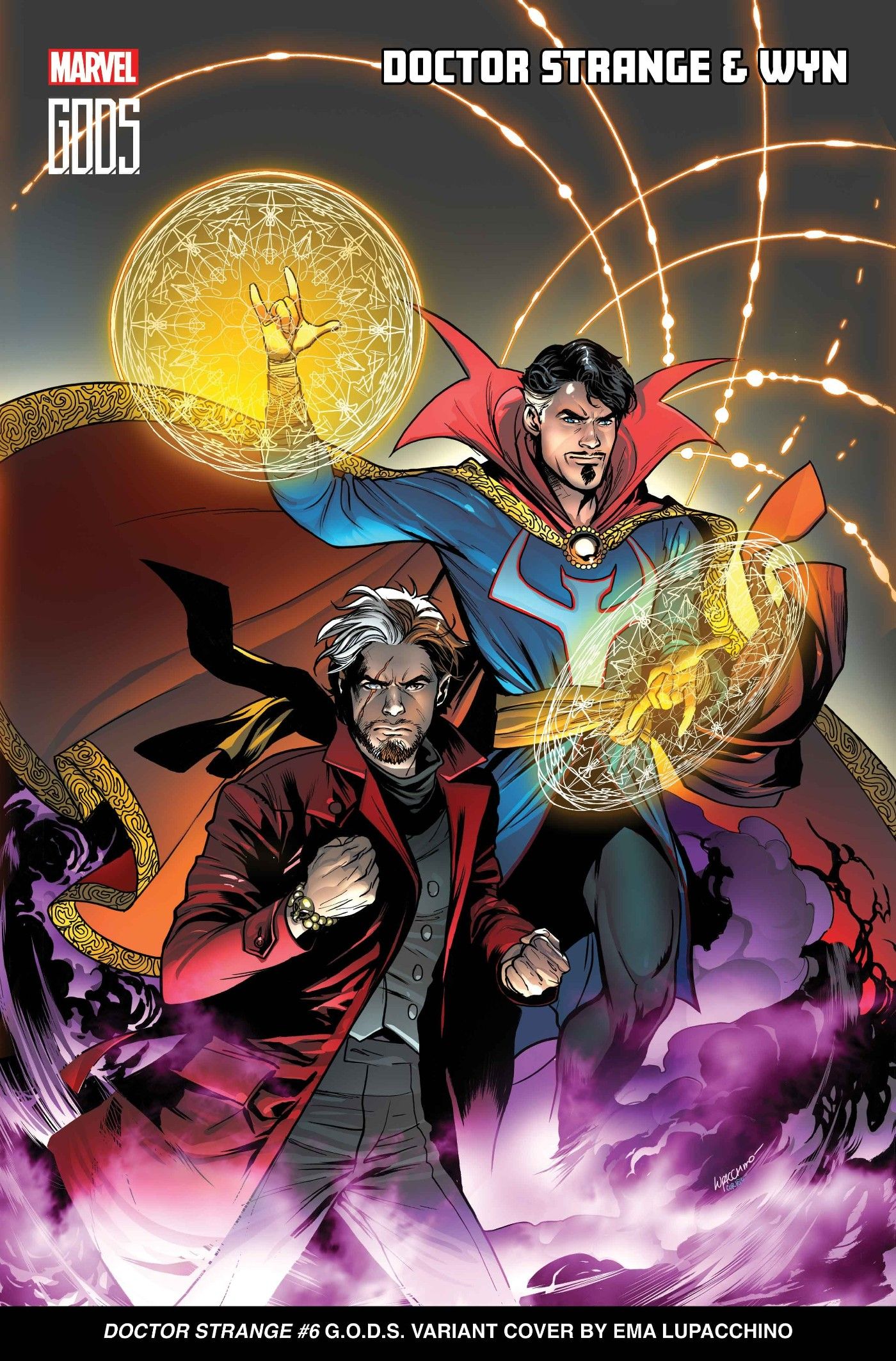 GODS Doctor Strange and Wyn Variant Cover