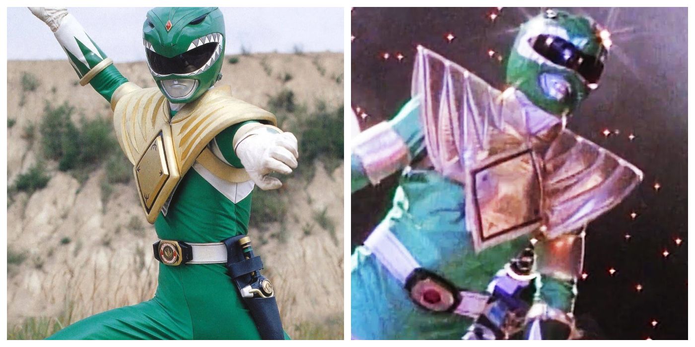 Green Ranger's costume comparisson