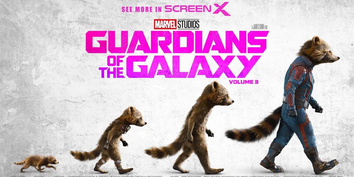 guardians of the galaxy vol. 3 rocket raccoon screenx