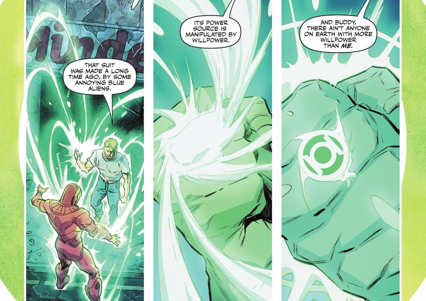 Hal Makes His Own Ring DC Comics