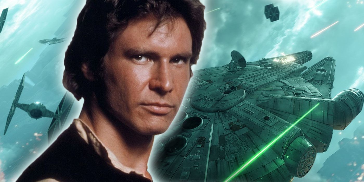 Han Solo and the Millennium Falcon.