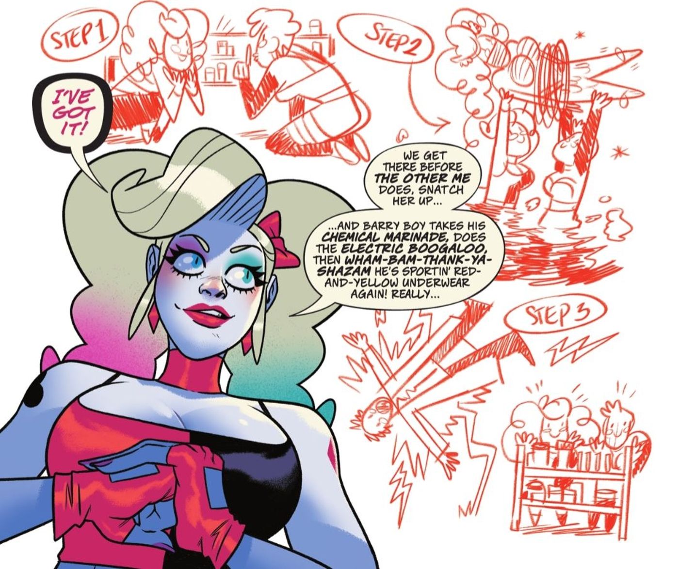 Harley Flash Plan DC Comics