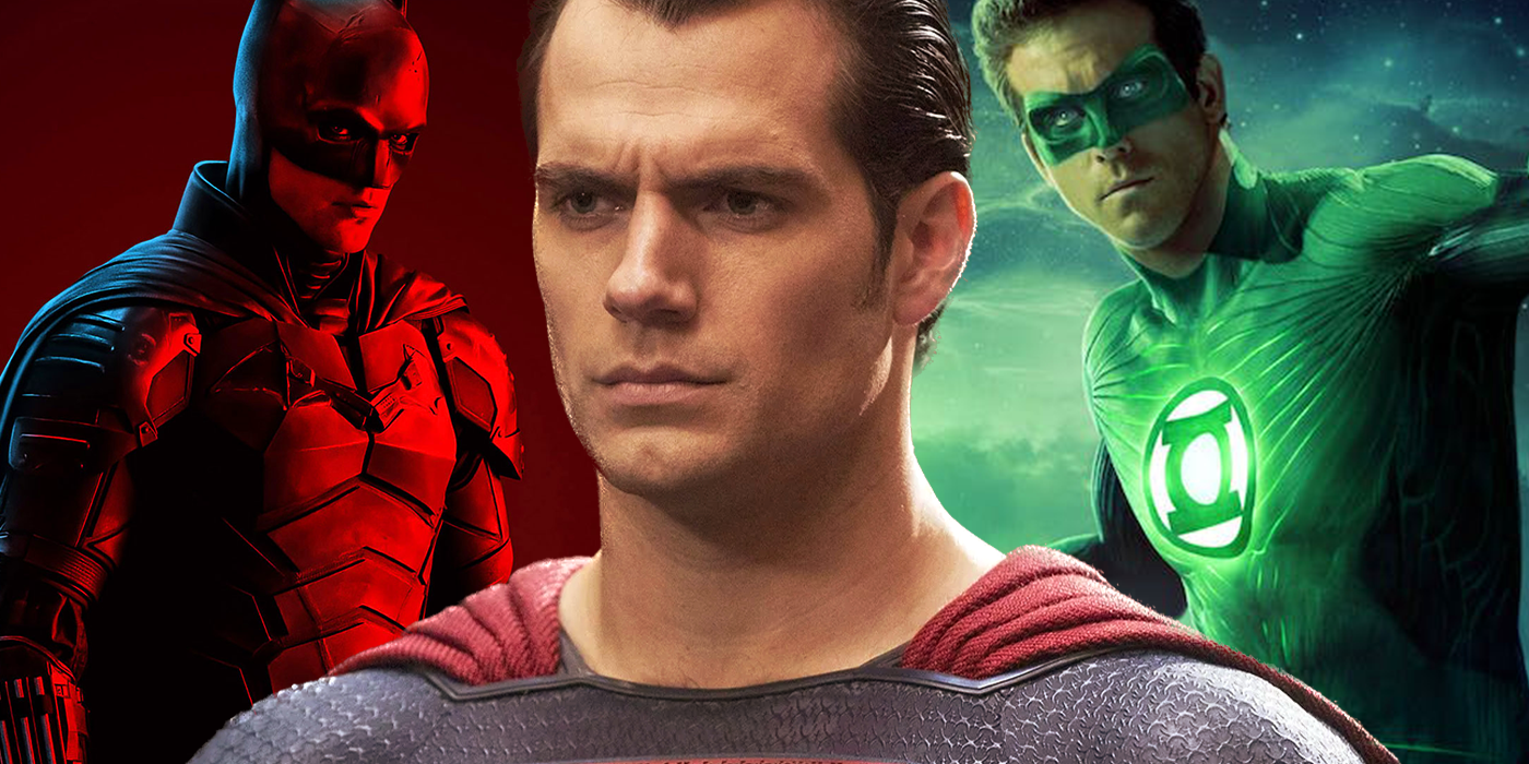 henry cavill robert pattinson and ryan reynolds in dc films
