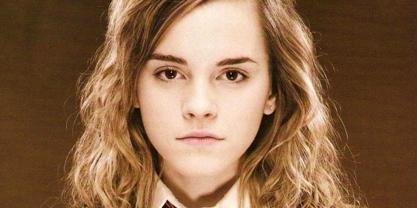 Hermione regardant la caméra dans Harry Potter