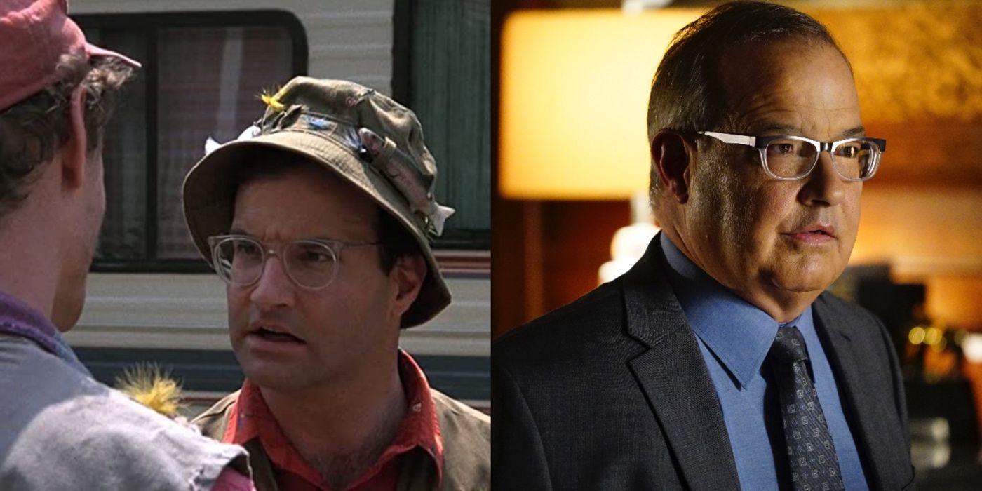 A split image of Mark L. Taylor in Honey, I Shrunk the Kids and How to Get Away with Murder
