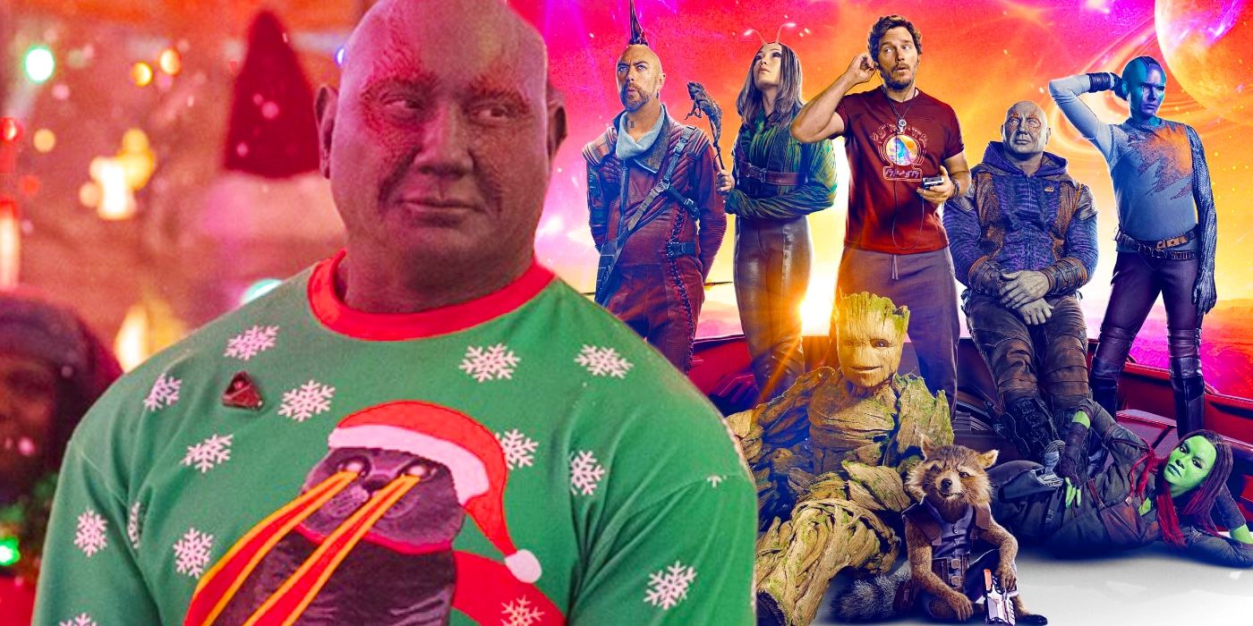 Holiday Special Drax and Gaurdians of the Galaxy Vol. 3 Poster