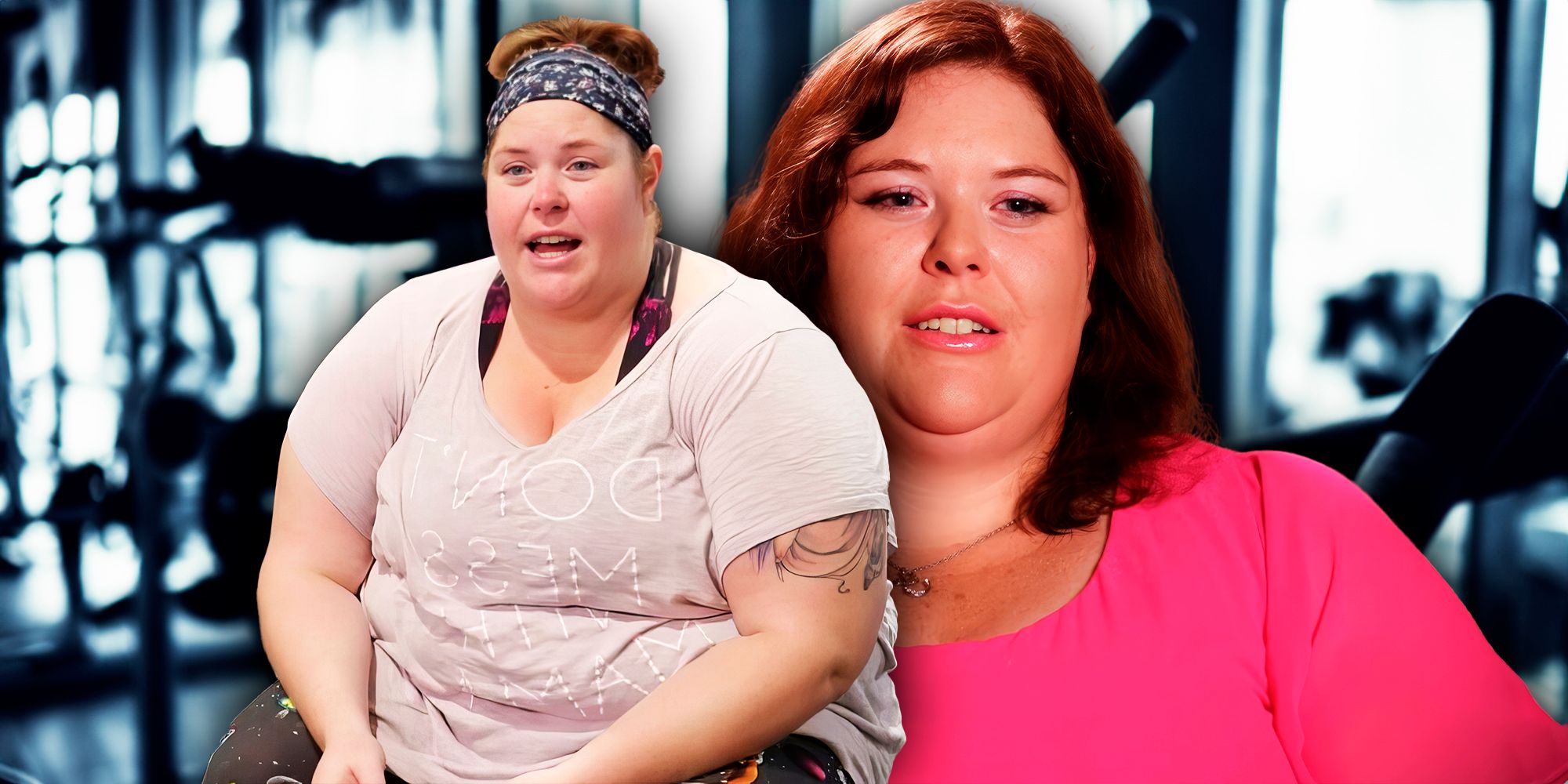 Ella Johnson from 90 Day Fiance montage in gym and out of gym