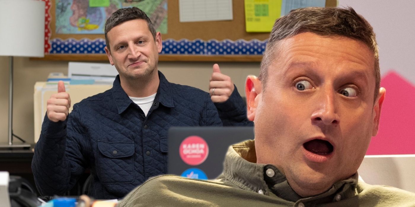 A composite image of Tim Robinson from I Think You Should Leave