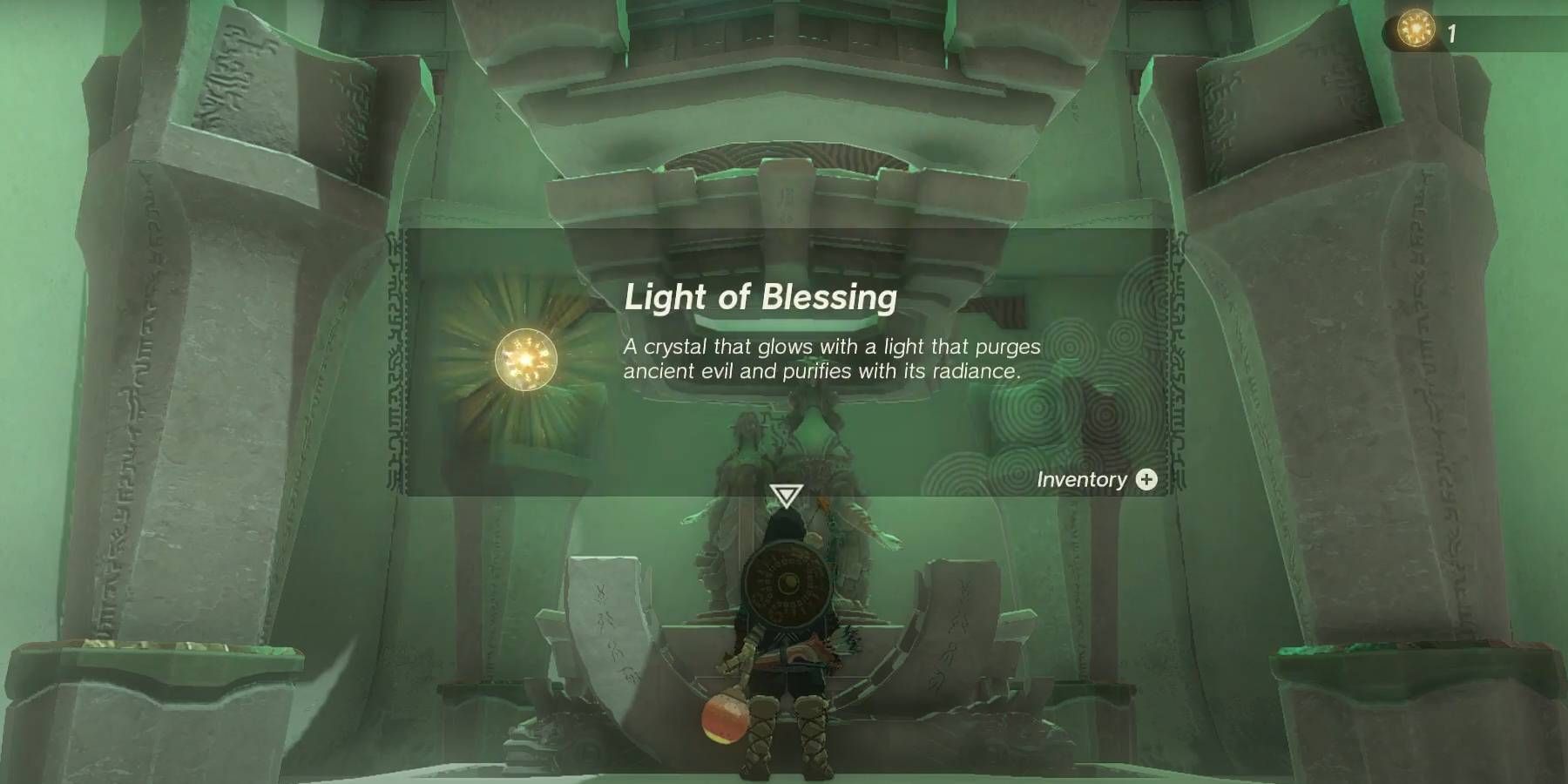 Tears of the Kingdom Jionsin Shrine Reward Light of Blessing for Health or Stamina Increase