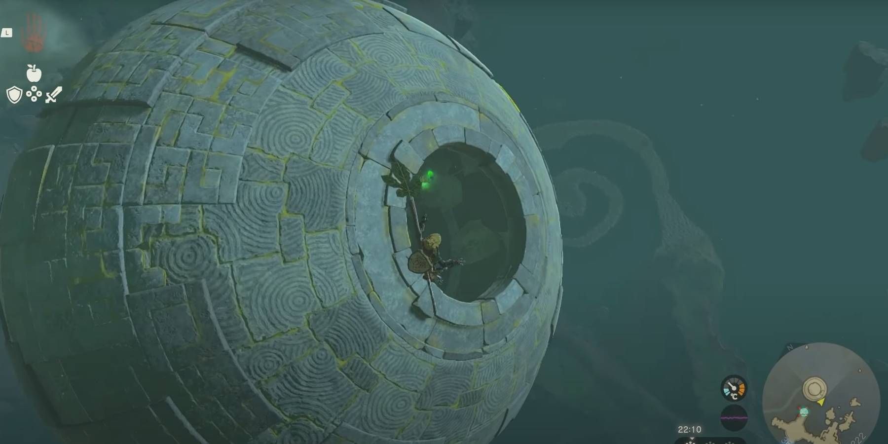 Zelda: Reruntuhan Observatorium Air Mata Kerajaan dekat Kuil Natak