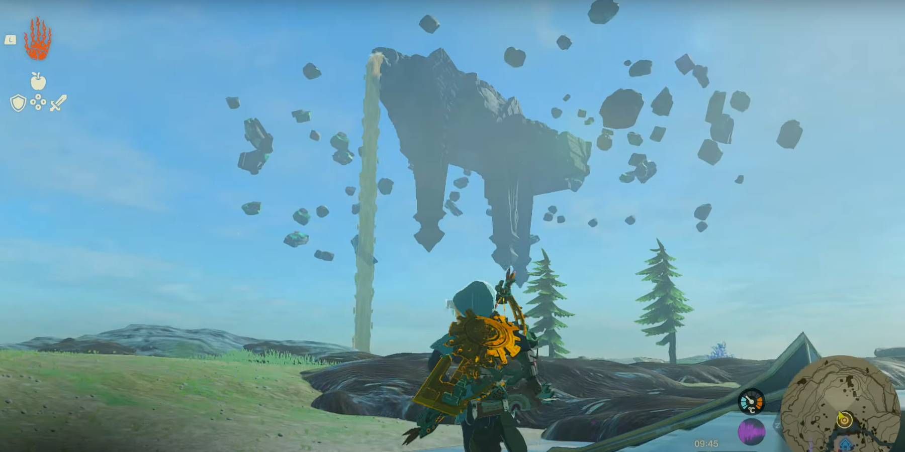 Zelda: Tears of the Kingdom Floating Scales Island pour la quête Clues to the Sky