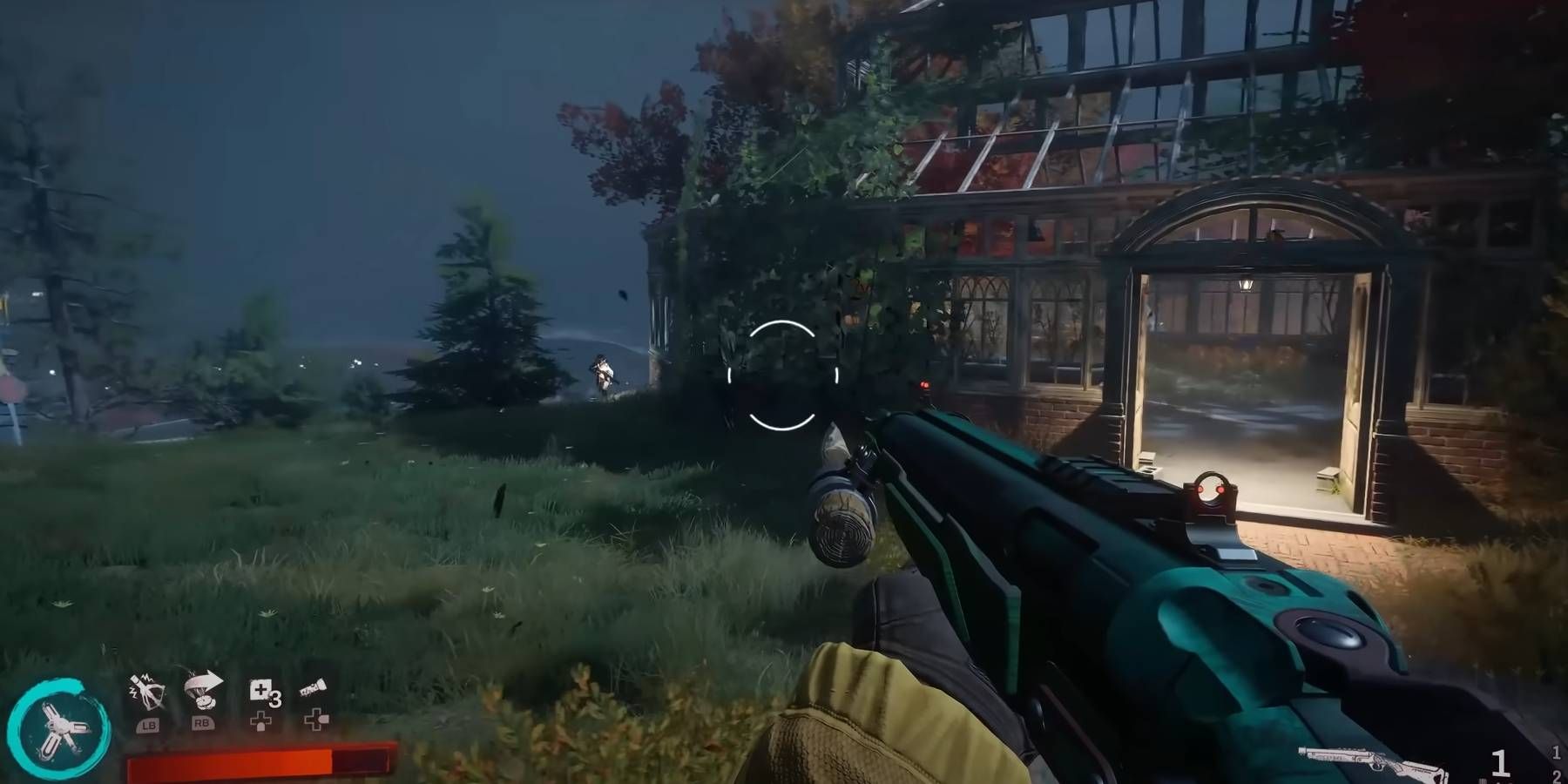 Redfall Stake Shotgun Weapon Used to Kill Vampires Player Perspective Screenshot