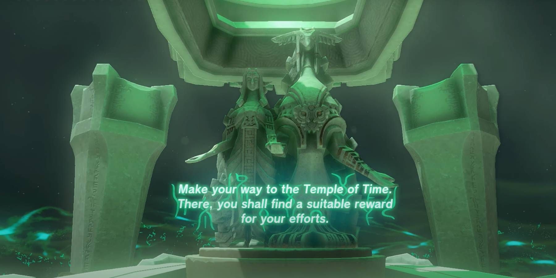 Zelda: Tears of the Kingdom Rauru's Final Light of Blessing Message to direct Players to Ancient Hero's Aspect