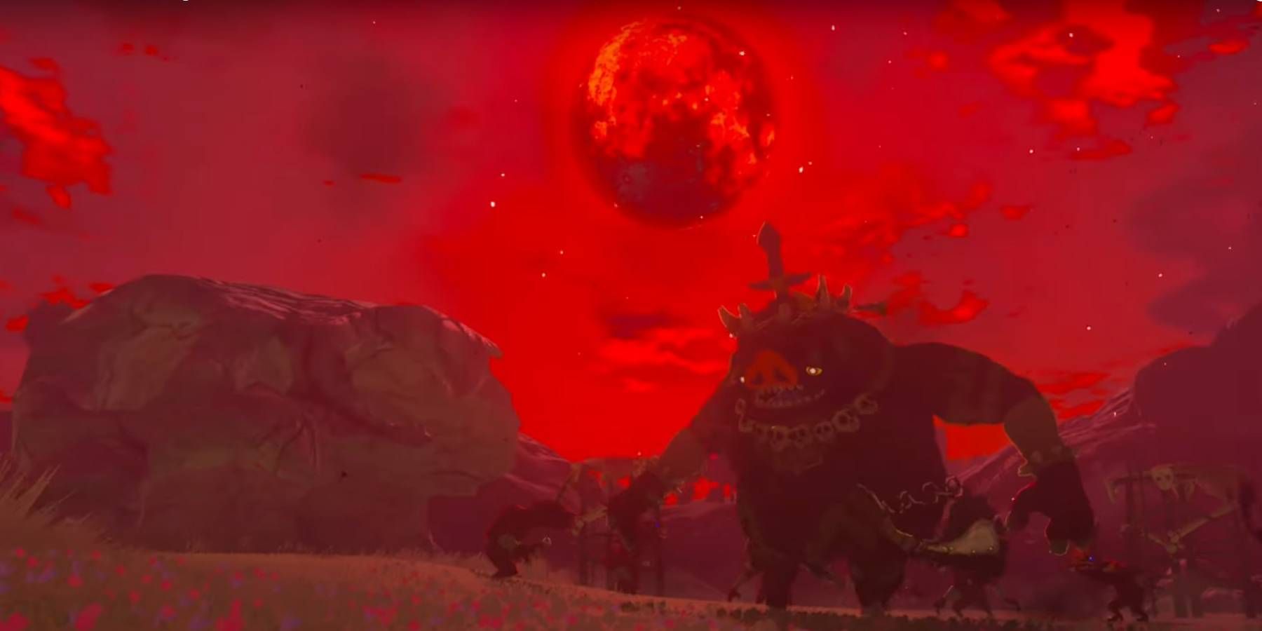 Zelda: Tears of the Kingdom Rising Blood Moon cinématique avec des ennemis ressuscités