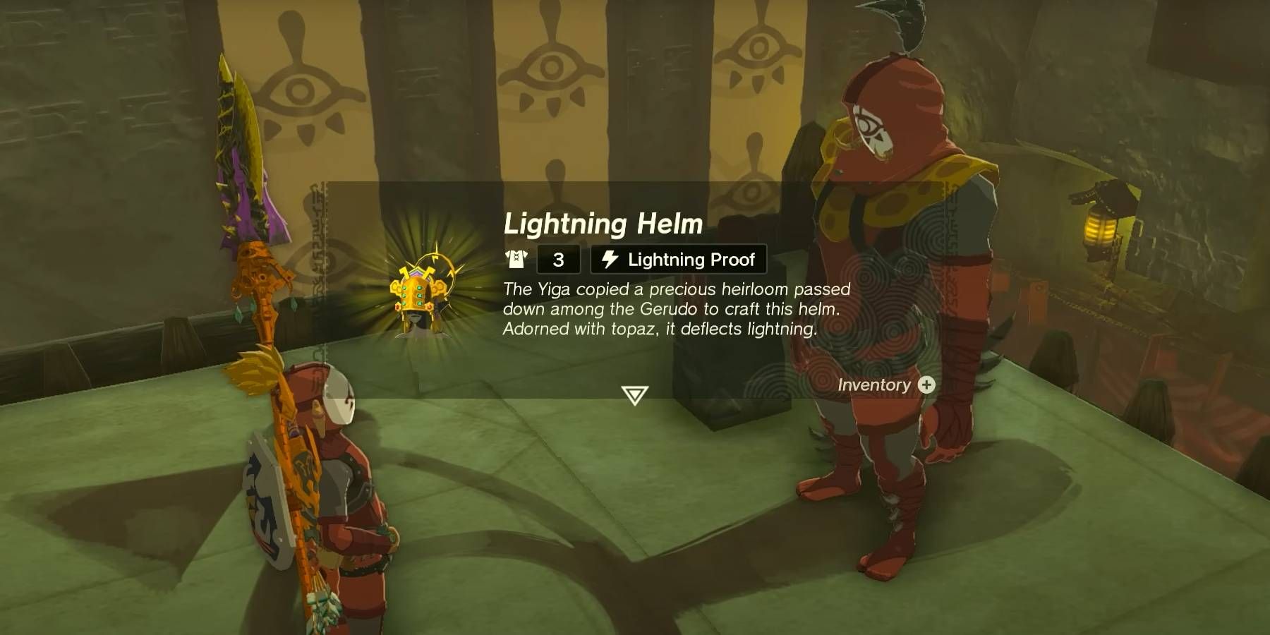 Zelda: Tears of the Kingdom Lightning Helm Found in Yiga Clan Hideout