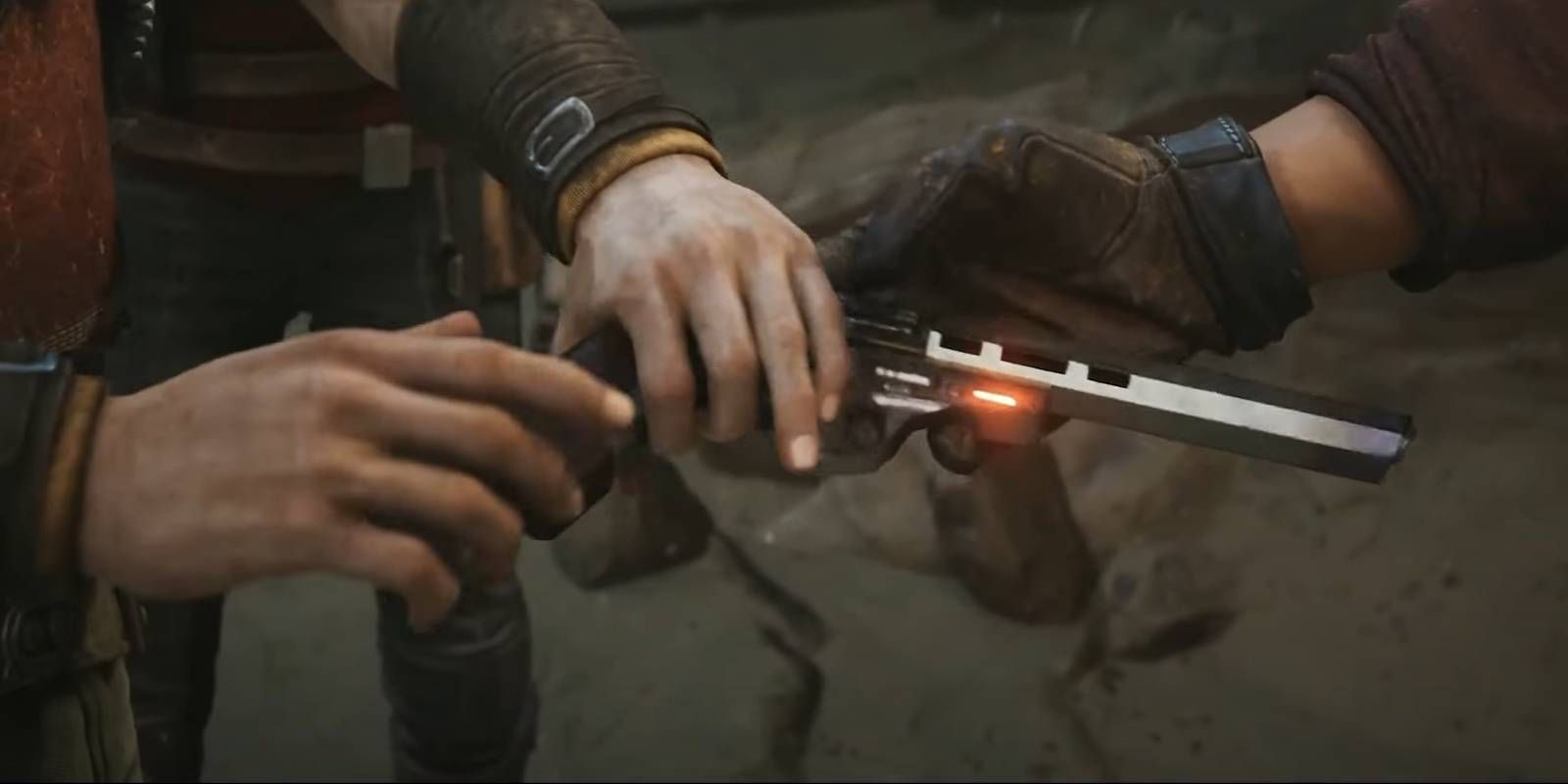 Star Wars Jedi: Survivor Cal receives Bode's Blaster Pistol Cutscene that unlocks Blaster Stance