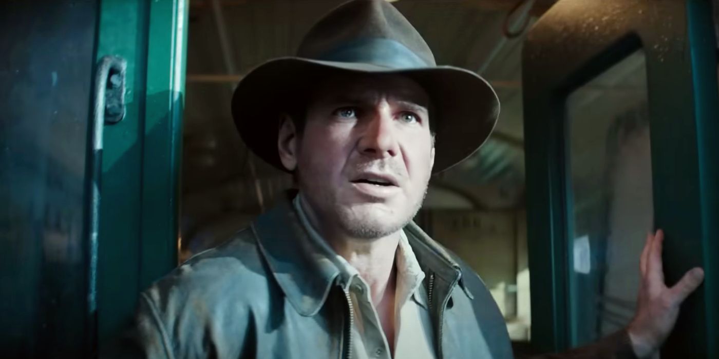 Deaged Harrison Ford in Indiana Jones and the Dial of Destiny.
