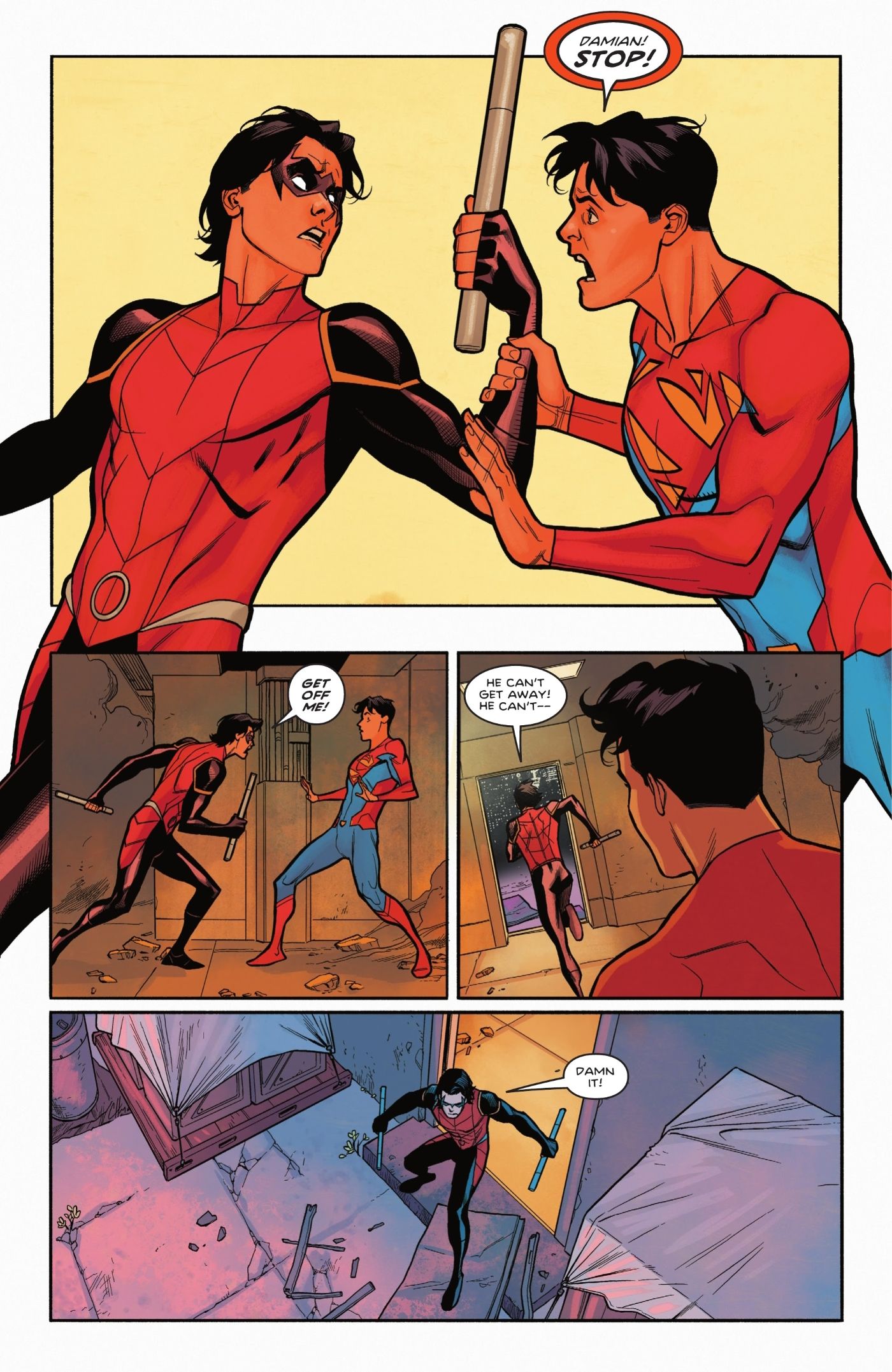 Injustice Damian não gosta de Jon