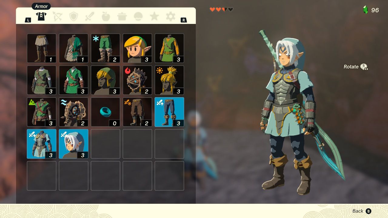 What the heck are the shirtless sleeves in Link's Frostbite Armor  called!? : r/tearsofthekingdom