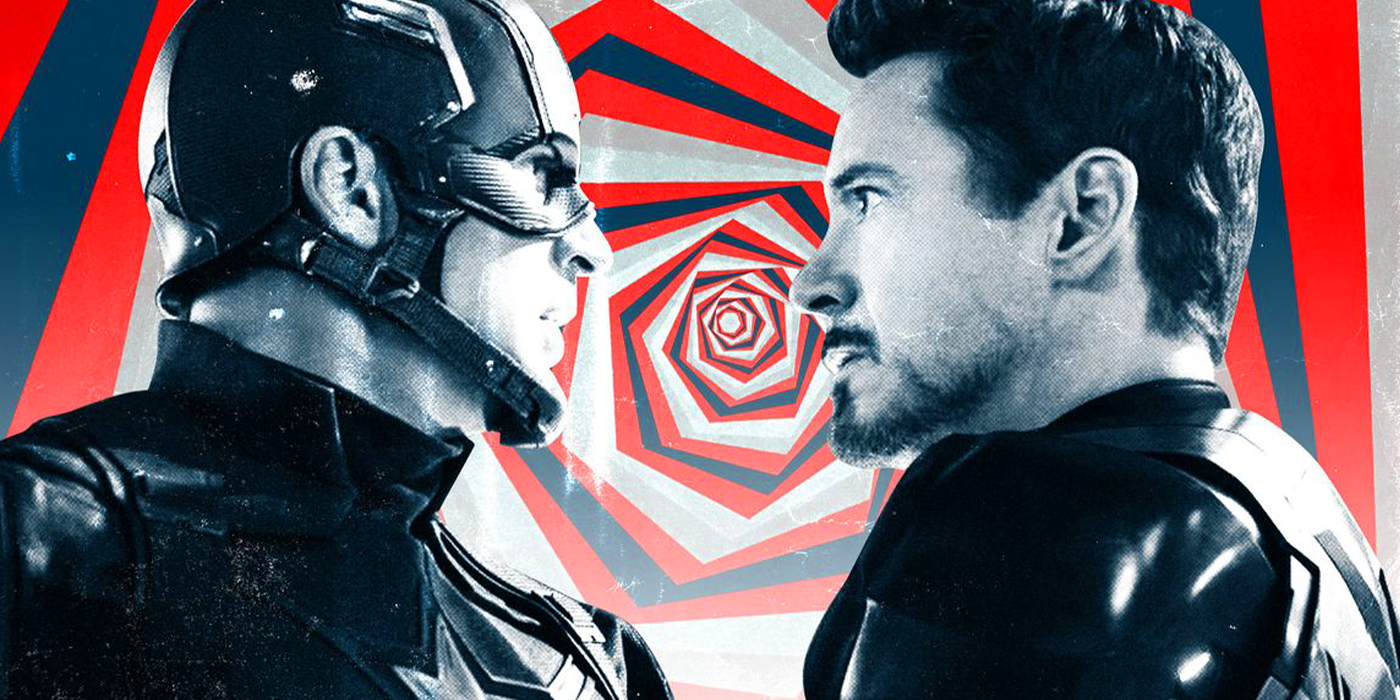 iron man and captain america face to face in civil war