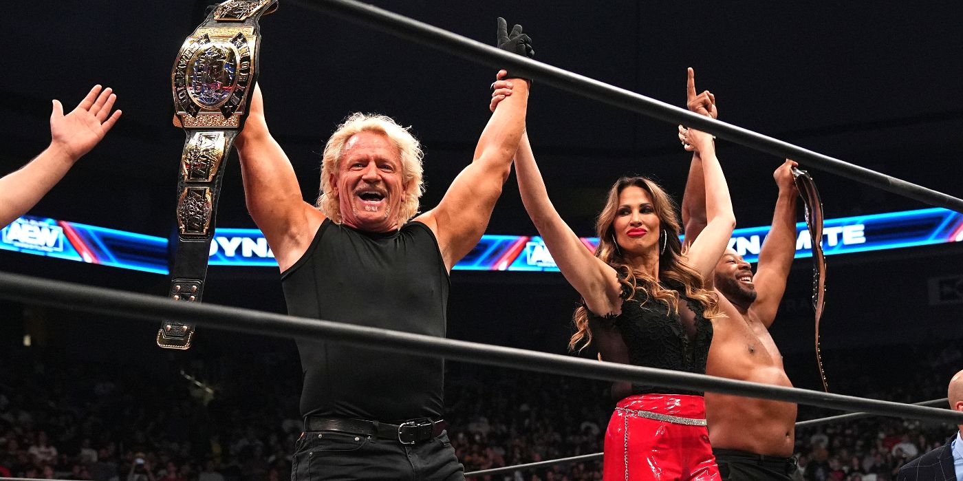Jeff Jarrett, Karen Angle Lethal, and Jay Lethal AEW